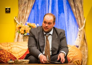Actors from Giffnock Theatre Players performing the stage play - Plaza Suite by Neil Simon
