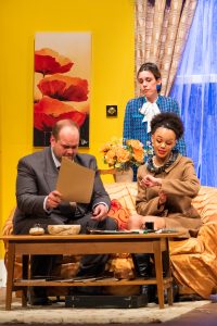 Actors from Giffnock Theatre Players performing the stage play - Plaza Suite by Neil Simon