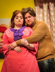 Actors from Giffnock Theatre Players performing the stage play - Plaza Suite by Neil Simon