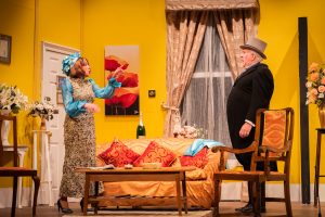 Actors from Giffnock Theatre Players performing the stage play - Plaza Suite by Neil Simon