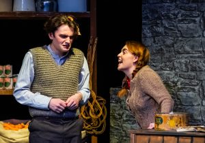 Actors from Giffnock Theatre Players performing the stage play - The Cripple of Inishmaan by Martin McDonagh