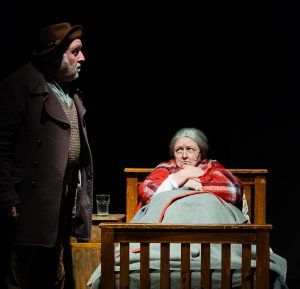 Actors from Giffnock Theatre Players performing the stage play - The Cripple of Inishmaan by Martin McDonagh