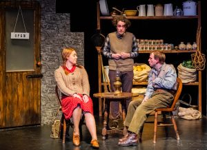 Actors from Giffnock Theatre Players performing the stage play - The Cripple of Inishmaan by Martin McDonagh