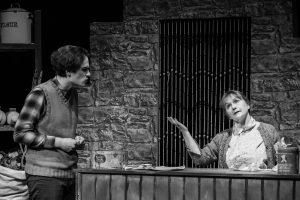 Actors from Giffnock Theatre Players performing the stage play - The Cripple of Inishmaan by Martin McDonagh