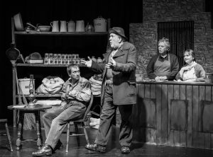 Actors from Giffnock Theatre Players performing the stage play - The Cripple of Inishmaan by Martin McDonagh