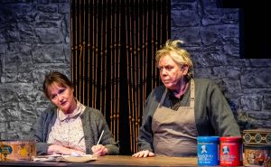 Actors from Giffnock Theatre Players performing the stage play - The Cripple of Inishmaan by Martin McDonagh