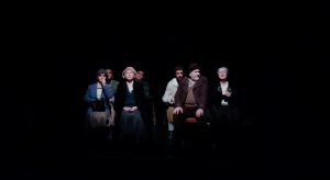 Actors from Giffnock Theatre Players performing the stage play - The Cripple of Inishmaan by Martin McDonagh